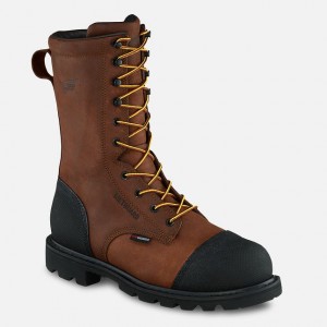 Red Wing 10-inch Waterproof Safety Toe Metguard Boot | QRZO-79503