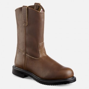 Red Wing 11-inch Safety Toe Pull-On Boot Negros | URIS-62704