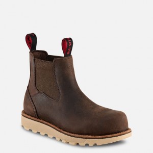 Red Wing 5-Inch Safety Toe Chelsea Tan | ZUAX-21967