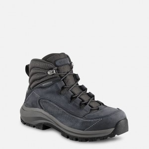 Red Wing 5-inch Waterproof Safety Toe Boot Black-Tan Fleck | AUVJ-68735