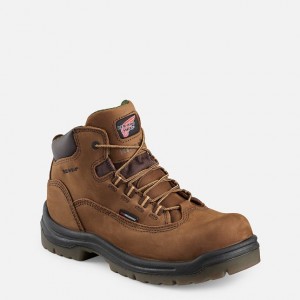 Red Wing 5-inch Waterproof Safety Toe Boot Marrom | UBFZ-82960