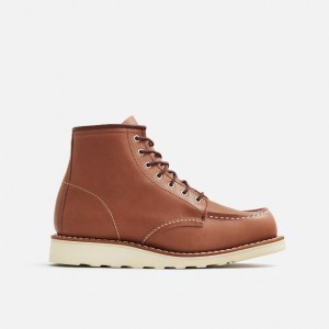 Red Wing 6-Inch Classic Short Boot in Mocha Oro-iginal Leather | PMQZ-07613