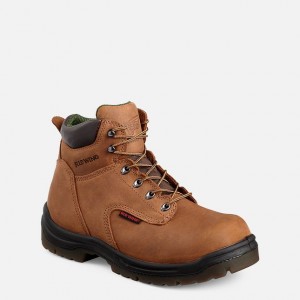 Red Wing 6-inch Safety Toe Boot Marrom | OYEK-42135