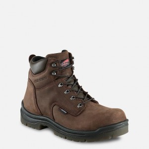 Red Wing 6-inch Safety Toe Boot Marrom | UVNK-39601