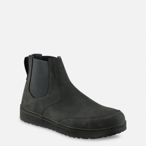 Red Wing 6-inch Safety Toe Chelsea Negros | ILHP-93047