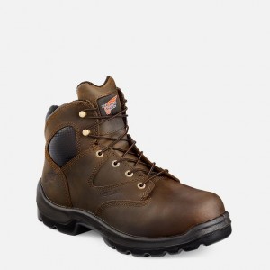 Red Wing 6-inch Safety Toe Metguard Boot Negros | GQMS-59408