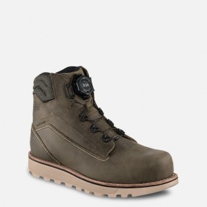 Red Wing 6-inch Waterproof BOA® Safety Toe Boot Tan | THGJ-62759