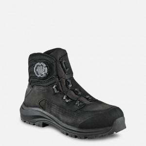 Red Wing 6-inch Waterproof, CSA Safety Toe Boot Black-Tan Fleck | AIMW-37102