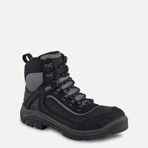 Red Wing 6-inch Waterproof Safety Toe Boot Black-Gray | TUQM-15860