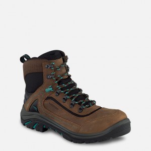 Red Wing 6-inch Waterproof Safety Toe Boot Black-Turquoise | EGVS-85617