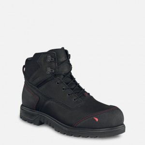 Red Wing 6-inch Waterproof Safety Toe Boot Black-Gray | JWYI-20973