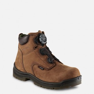 Red Wing 6-inch Waterproof Safety Toe Boot Marrom | AVTO-20479