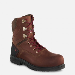 Red Wing 8-inch Waterproof CSA Safety Toe Boot Black-Gray | ZPJK-51278