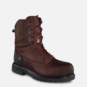 Red Wing 8-inch Waterproof, CSA Safety Toe Boot Black-Gray | GQSR-80716