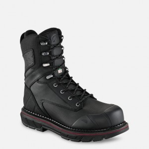 Red Wing 8-inch Waterproof CSA Safety Toe Boot Negros | AHDB-78091