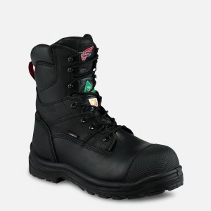 Red Wing 8-inch Waterproof CSA Safety Toe Boot Negros | HPOS-29450
