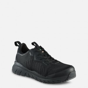 Red Wing CSA Safety Toe Oxford Black-TanFleck | WKAE-80564