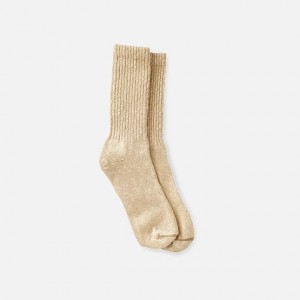 Red Wing Cotton Blend Ragg Crew Boot Socks in Over Dyed Cream/Coffee Cotton Blend | ZGMV-52468