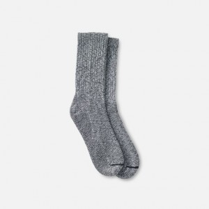 Red Wing Cotton Blend Ragg Crew Boot Socks in Over Dyed Black/Gray Cotton Blend | TKOQ-37068
