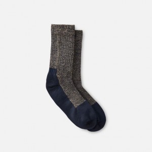 Red Wing Deep Toe-Capped Crew Sock in Navy | WHKJ-35724