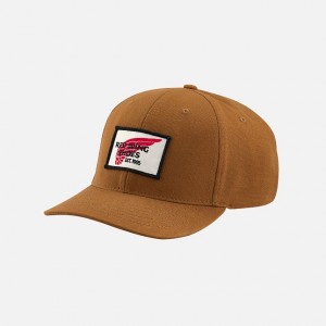 Red Wing Embroidered Logo Ball Cap in Copper | YEAP-53269