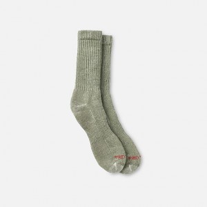 Red Wing Full Crew Socks in Olive | WTFQ-25678