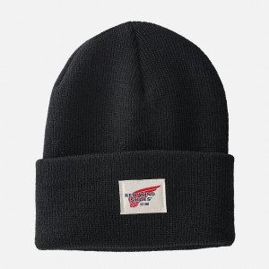 Red Wing Kids Cuffed Beanie Hat in Black | EOMT-18643