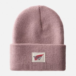 Red Wing Kids Cuffed Beanie Hat in Pale Rose | FLSI-04625