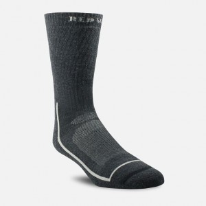 Red Wing Merino Wool Blend Crew Sock in Black | SJIQ-26375