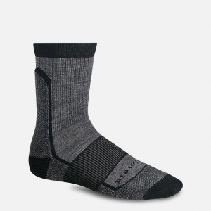Red Wing Merino Wool Blend Crew Sock in Black | ELMR-83907