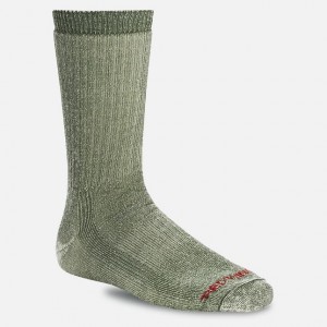 Red Wing Merino Wool Blend Crew Sock in Olive | ULRS-91752