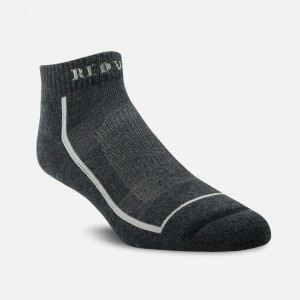 Red Wing Merino Wool Blend Quarter Crew Sock in Black | BVKE-21736