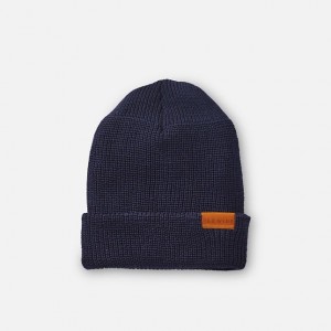 Red Wing Merino Wool Knit Hat in Navy | HOJP-94063