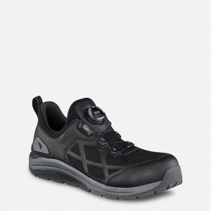 Red Wing Safety Toe Athletic Work Shoe Black-Charcoal | KORM-06189